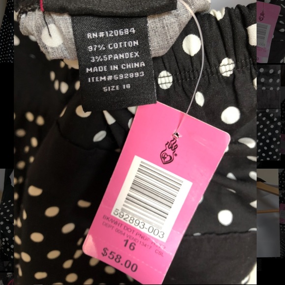 SOLD TORRID halter black white polka dot pin-up dress - Picture 7 of 8